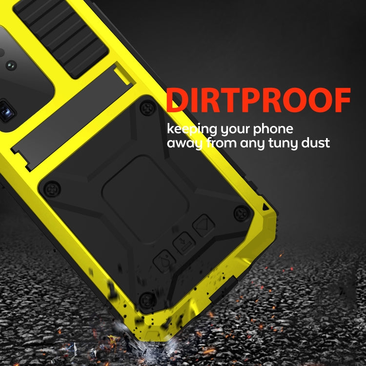 For Samsung Galaxy S20 Plus R-JUST Waterproof Shockproof Dustproof Metal + Silicone Protective Case(Yellow) by R-JUST