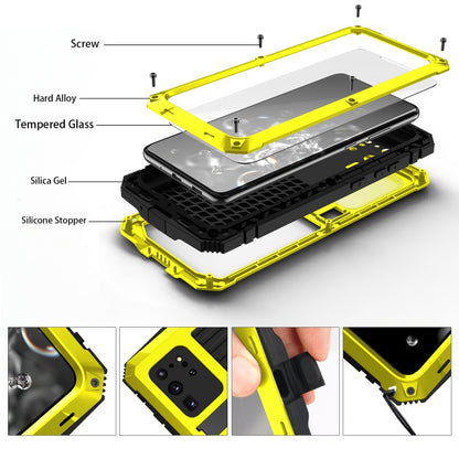 For Samsung Galaxy S20 Plus R-JUST Waterproof Shockproof Dustproof Metal + Silicone Protective Case(Yellow) by R-JUST