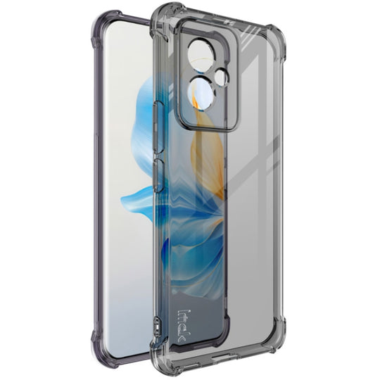 For Honor 100 5G imak Shockproof Airbag TPU Phone Case(Transparent Black)