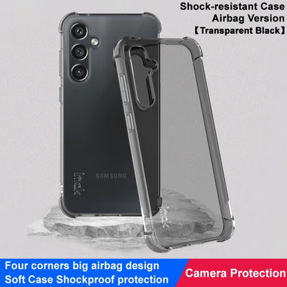 For Samsung Galaxy S23 FE 5G imak Shockproof Airbag TPU Phone Case(Transparent Black) by imak