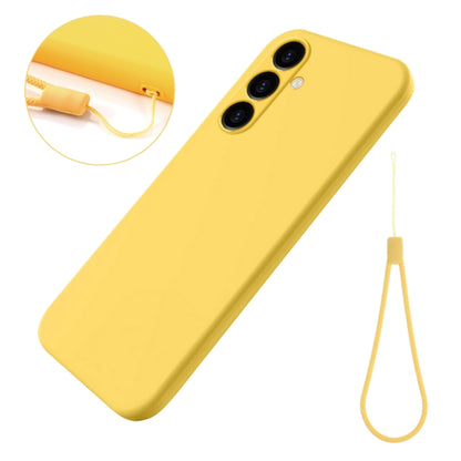 For Samsung Galaxy S23 FE 5G Solid Color Liquid Silicone Dropproof Full Coverage Phone Case(Yellow) - Galaxy S23 FE 5G Cases by buy2fix | Online Shopping UK | buy2fix