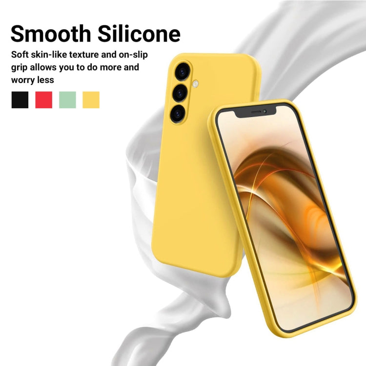 For Samsung Galaxy S23 FE 5G Solid Color Liquid Silicone Dropproof Full Coverage Phone Case(Yellow) - Galaxy S23 FE 5G Cases by buy2fix | Online Shopping UK | buy2fix