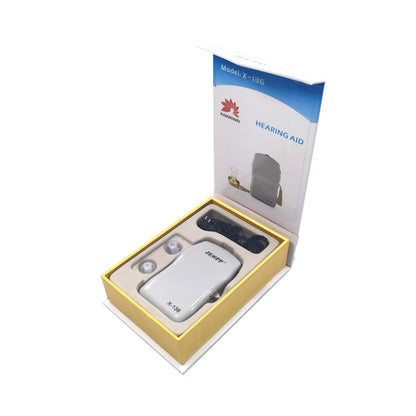 KAIXINWEI X136 DC1.5V In-ear Hearing Aid Sound Amplifier(Light Grey) - Hearing Aids by buy2fix | Online Shopping UK | buy2fix