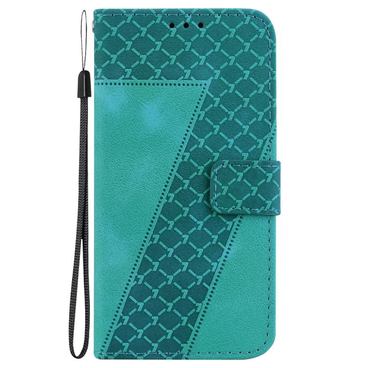 For iPhone Air Seven-shaped Embossed Leather Phone Case(Green) - iPhone Air Cases by buy2fix | Online Shopping UK | buy2fix