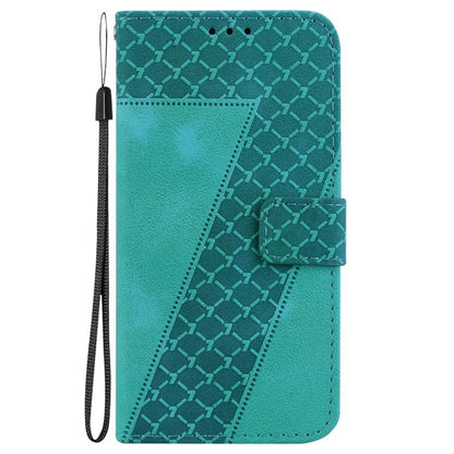 For iPhone Air Seven-shaped Embossed Leather Phone Case(Green) - iPhone Air Cases by buy2fix | Online Shopping UK | buy2fix