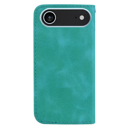 For iPhone Air Seven-shaped Embossed Leather Phone Case(Green) - iPhone Air Cases by buy2fix | Online Shopping UK | buy2fix