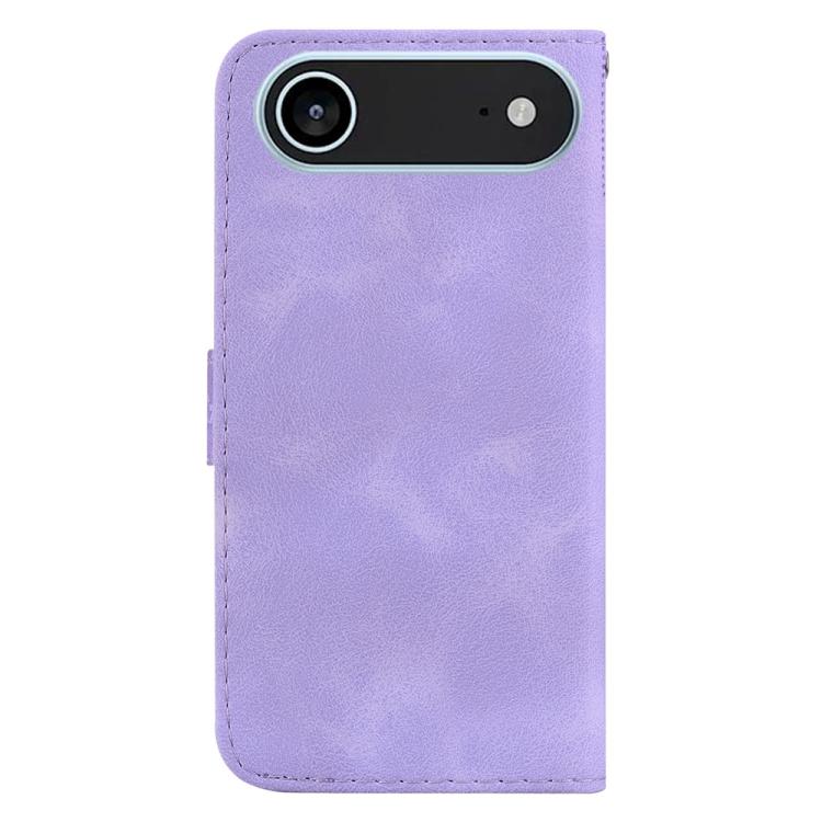 For iPhone Air Seven-shaped Embossed Leather Phone Case(Purple) - iPhone Air Cases by buy2fix | Online Shopping UK | buy2fix
