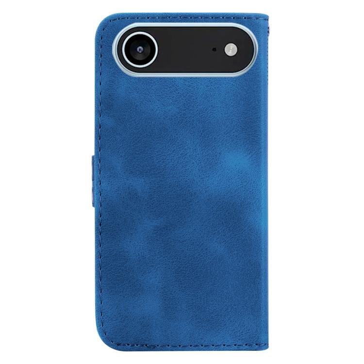 For iPhone Air Seven-shaped Embossed Leather Phone Case(Blue) - iPhone Air Cases by buy2fix | Online Shopping UK | buy2fix