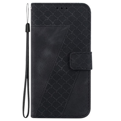 For iPhone Air Seven-shaped Embossed Leather Phone Case(Black) - iPhone Air Cases by buy2fix | Online Shopping UK | buy2fix
