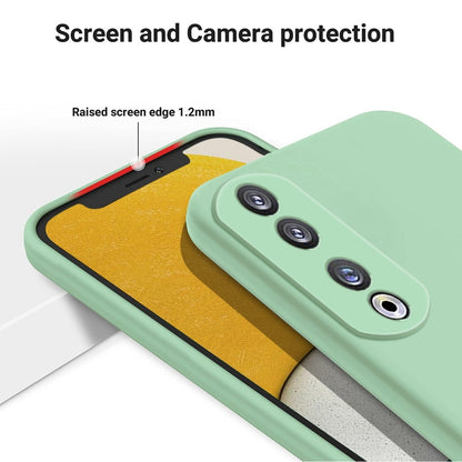 For Honor 90 Pro Solid Color Liquid Silicone Dropproof Full Coverage Phone Case(Green) - Honor Cases by buy2fix | Online Shopping UK | buy2fix