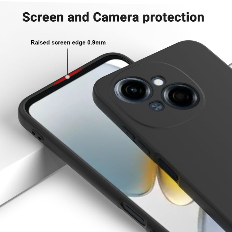 For Tecno Pop 9 4G / Spark Go 1 Solid Color Liquid Silicone Dropproof Full Coverage Phone Case(Black) by buy2fix