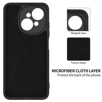 For Tecno Pop 9 4G / Spark Go 1 Solid Color Liquid Silicone Dropproof Full Coverage Phone Case(Black) by buy2fix