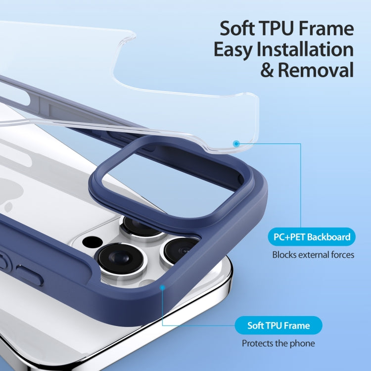 For iPhone 16 Pro DUX DUCIS Skin X Pro Series Magsafe PC + TPU Phone Leather Case(Blue) by DUX DUCIS