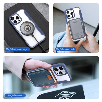 For iPhone 16 Pro DUX DUCIS Skin X Pro Series Magsafe PC + TPU Phone Leather Case(Blue) by DUX DUCIS