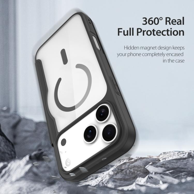 For iPhone 17 Pro DUX DUCIS Skin X Pro Series Magsafe PC + TPU Phone Leather Case(Black) - iPhone 17 Pro Cases by DUX DUCIS | Online Shopping UK | buy2fix