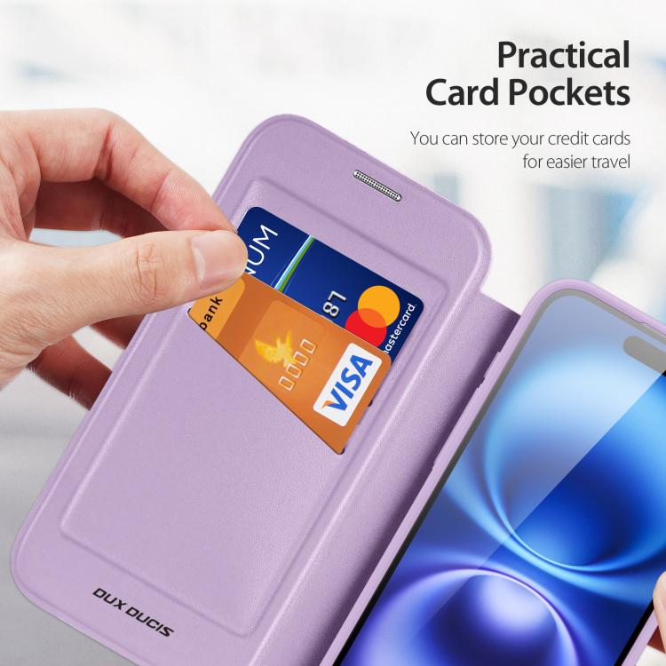 For iPhone 17 DUX DUCIS Skin X Pro Series Magsafe PC + TPU Phone Leather Case(Purple) - iPhone 17 Cases by DUX DUCIS | Online Shopping UK | buy2fix