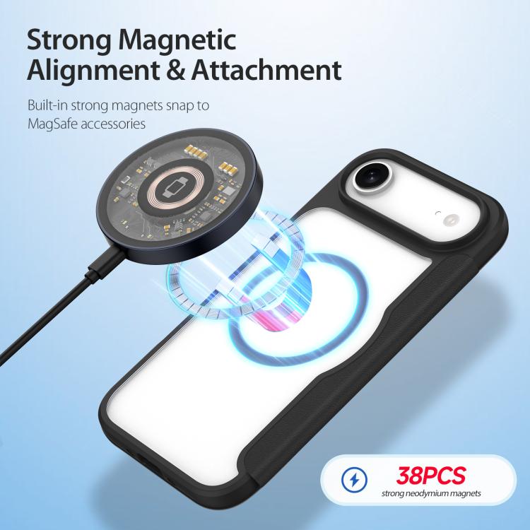 For iPhone 17 Air DUX DUCIS Skin X Pro Series Magsafe PC + TPU Phone Leather Case(Black) - iPhone 17 Air Cases by DUX DUCIS | Online Shopping UK | buy2fix