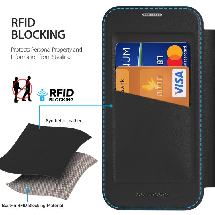 For iPhone 17 Air DUX DUCIS Skin X Pro Series Magsafe PC + TPU Phone Leather Case(Black) - iPhone 17 Air Cases by DUX DUCIS | Online Shopping UK | buy2fix