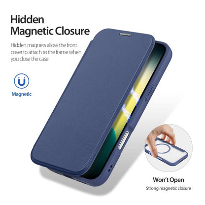 For iPhone 17 Air DUX DUCIS Skin X Pro Series Magsafe PC + TPU Phone Leather Case(Blue) - iPhone 17 Air Cases by DUX DUCIS | Online Shopping UK | buy2fix