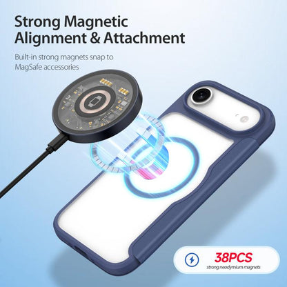 For iPhone 17 Air DUX DUCIS Skin X Pro Series Magsafe PC + TPU Phone Leather Case(Blue) - iPhone 17 Air Cases by DUX DUCIS | Online Shopping UK | buy2fix