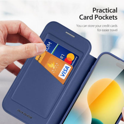 For iPhone 17 Air DUX DUCIS Skin X Pro Series Magsafe PC + TPU Phone Leather Case(Blue) - iPhone 17 Air Cases by DUX DUCIS | Online Shopping UK | buy2fix