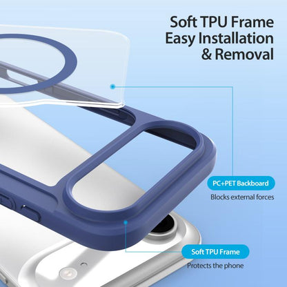 For iPhone 17 Air DUX DUCIS Skin X Pro Series Magsafe PC + TPU Phone Leather Case(Blue) - iPhone 17 Air Cases by DUX DUCIS | Online Shopping UK | buy2fix