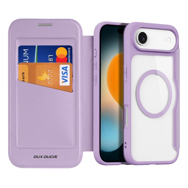 For iPhone Air DUX DUCIS Skin X Pro Series Magsafe PC + TPU Phone Leather Case(Purple) - iPhone Air Cases by DUX DUCIS | Online Shopping UK | buy2fix