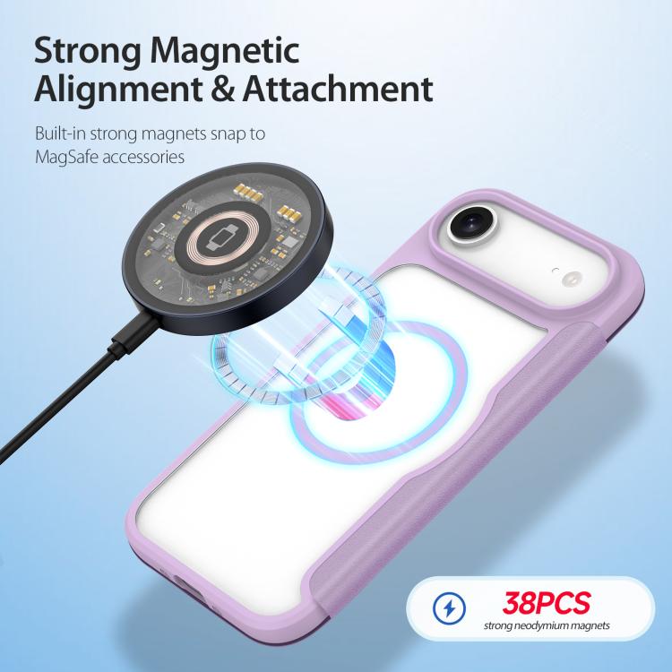 For iPhone Air DUX DUCIS Skin X Pro Series Magsafe PC + TPU Phone Leather Case(Purple) - iPhone Air Cases by DUX DUCIS | Online Shopping UK | buy2fix