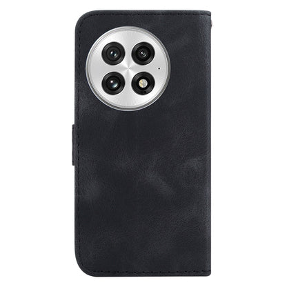 For OnePlus 13 Seven-shaped Embossed Leather Phone Case(Black) - OnePlus Cases by buy2fix | Online Shopping UK | buy2fix