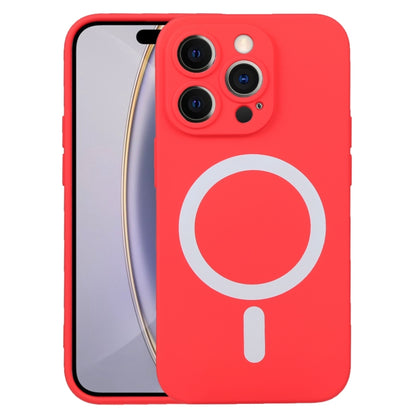 For iPhone 16 Pro Max Liquid Silicone Magsafe Phone Case(Red) by buy2fix