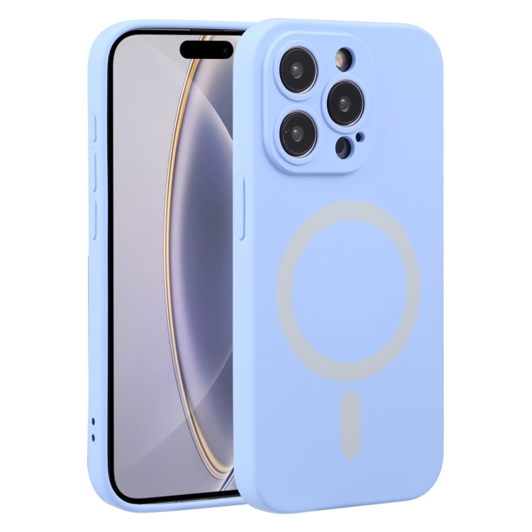 For iPhone 16 Pro Max Liquid Silicone Magsafe Phone Case(Light Purple) by buy2fix