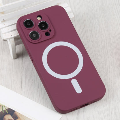 For iPhone 16 Pro Liquid Silicone Magsafe Phone Case(Wine Red) by buy2fix