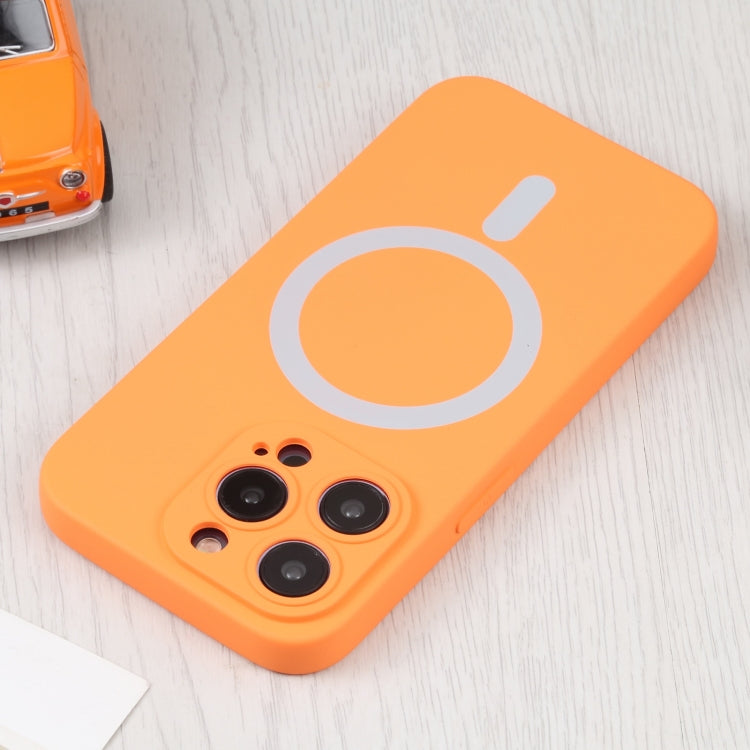 For iPhone 16 Pro Liquid Silicone Magsafe Phone Case(Orange) by buy2fix