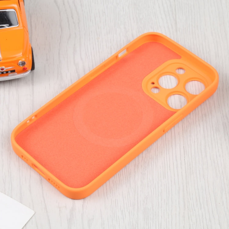 For iPhone 16 Pro Liquid Silicone Magsafe Phone Case(Orange) by buy2fix