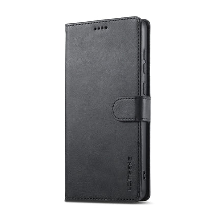 For Samsung Galaxy A05 LC.IMEEKE Calf Texture Leather Phone Case(Black) - Galaxy S23 FE 5G Cases by LC.IMEEKE | Online Shopping UK | buy2fix