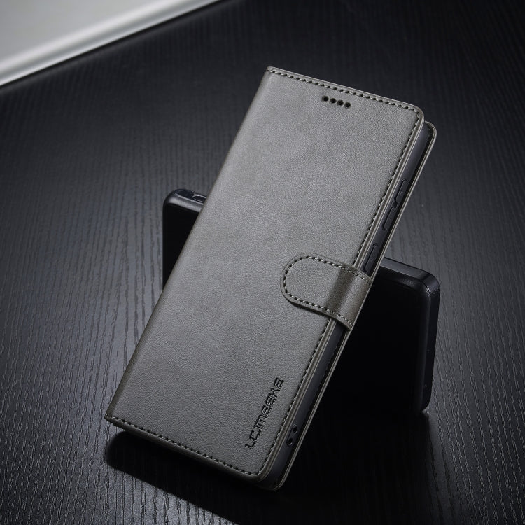 For Samsung Galaxy A05 LC.IMEEKE Calf Texture Leather Phone Case(Black) - Galaxy S23 FE 5G Cases by LC.IMEEKE | Online Shopping UK | buy2fix