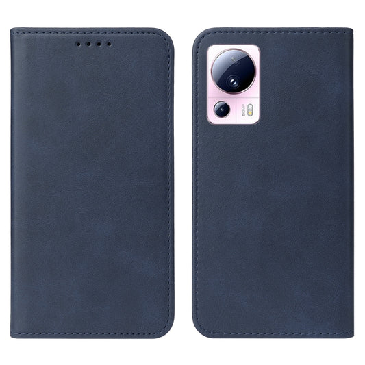 For Xiaomi 13 Lite Magnetic Closure Leather Phone Case(Blue) - Xiaomi Cases by buy2fix | Online Shopping UK | buy2fix