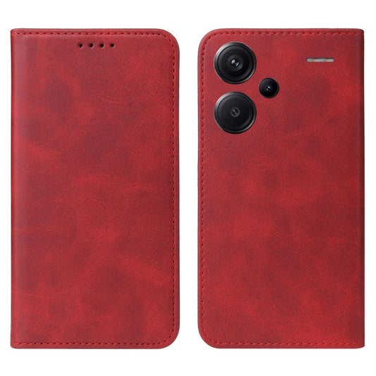 For Xiaomi Redmi Note 13 Pro+ Magnetic Closure Leather Phone Case(Red) - Xiaomi Cases by buy2fix | Online Shopping UK | buy2fix