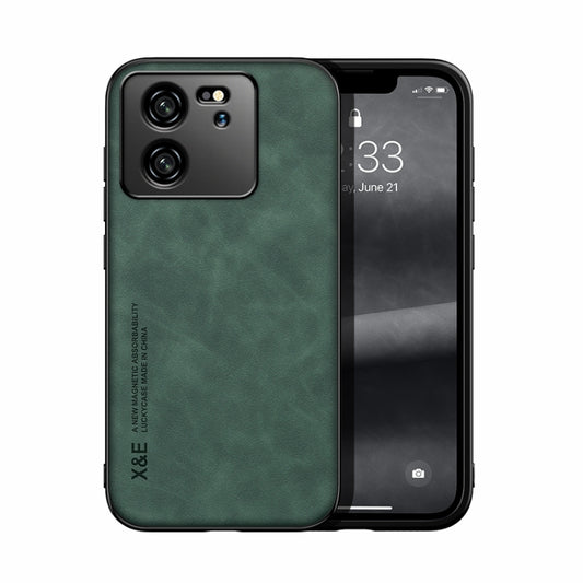 For Xiaomi Redmi K60 Ultra Skin Feel Magnetic Leather Back Phone Case(Green) - Xiaomi Cases by buy2fix | Online Shopping UK | buy2fix