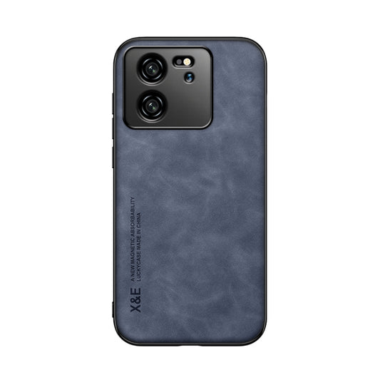 For Xiaomi Redmi K60 Ultra Skin Feel Magnetic Leather Back Phone Case(Blue) - Xiaomi Cases by buy2fix | Online Shopping UK | buy2fix