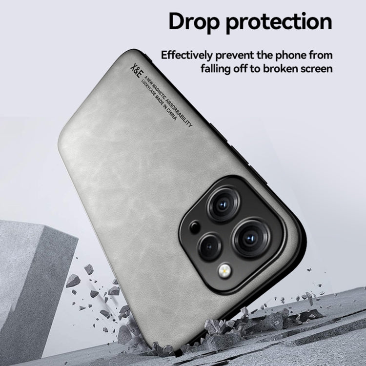 For Xiaomi Redmi Note 13 Pro+ 5G Skin Feel Magnetic Leather Back Phone Case(Blue) - Xiaomi Cases by buy2fix | Online Shopping UK | buy2fix