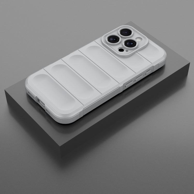 For iPhone 16 Pro Magic Shield TPU + Flannel Phone Case(Grey) by buy2fix