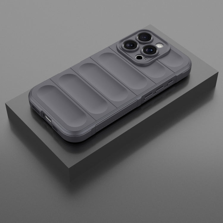 For iPhone 16 Pro Magic Shield TPU + Flannel Phone Case(Dark Grey) by buy2fix