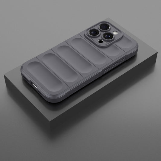 For iPhone 16 Pro Magic Shield TPU + Flannel Phone Case(Dark Grey) by buy2fix