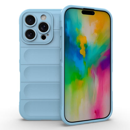 For iPhone 16 Pro Magic Shield TPU + Flannel Phone Case(Light Blue) by buy2fix