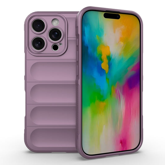 For iPhone 16 Pro Magic Shield TPU + Flannel Phone Case(Purple) by buy2fix