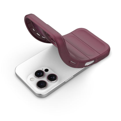 For iPhone 16 Pro Magic Shield TPU + Flannel Phone Case(Purple) by buy2fix