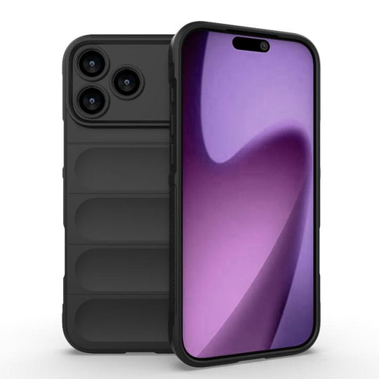 For iPhone 18 Pro Max / 17 Pro Max Magic Shield TPU + Flannel Phone Case(Black)
