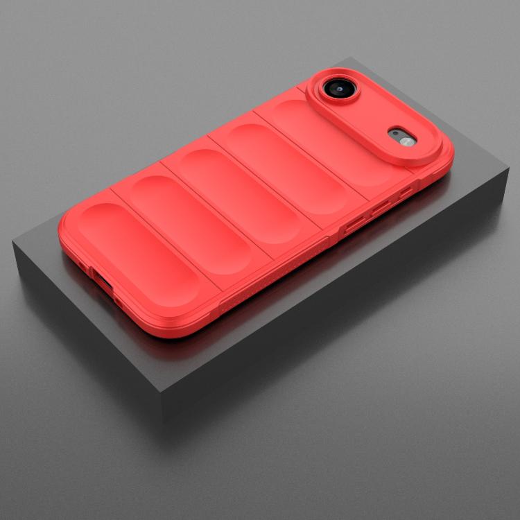 For iPhone Air Magic Shield TPU + Flannel Phone Case(Red) - iPhone Air Cases by buy2fix | Online Shopping UK | buy2fix