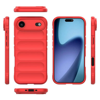 For iPhone Air Magic Shield TPU + Flannel Phone Case(Red) - iPhone Air Cases by buy2fix | Online Shopping UK | buy2fix